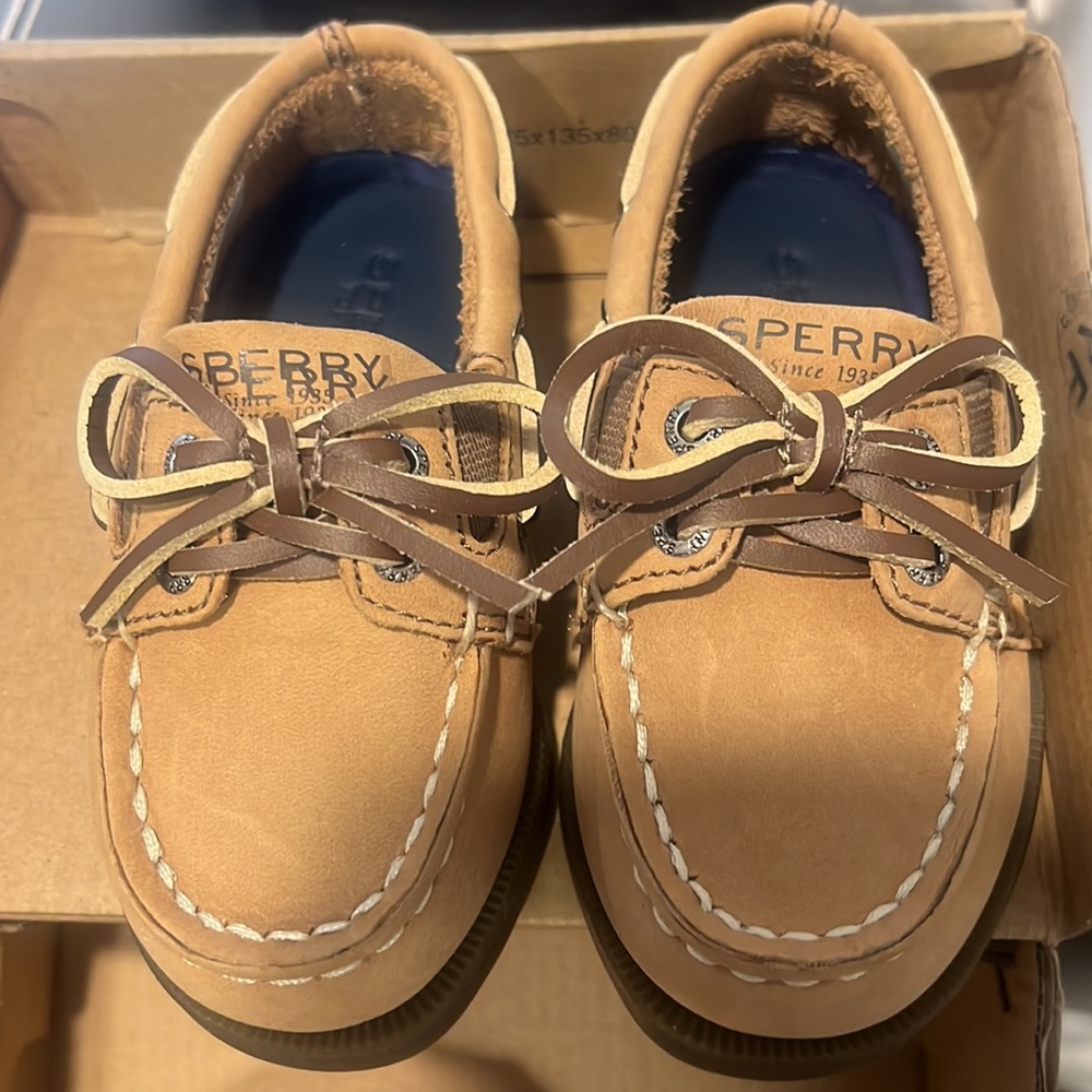 Sperry slip on Sahara shoes for toddler